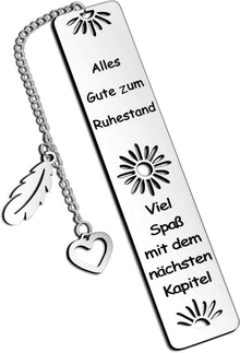 Personalisiertes Metall-Lesezeichen Ruhestandsgeschenk Happy