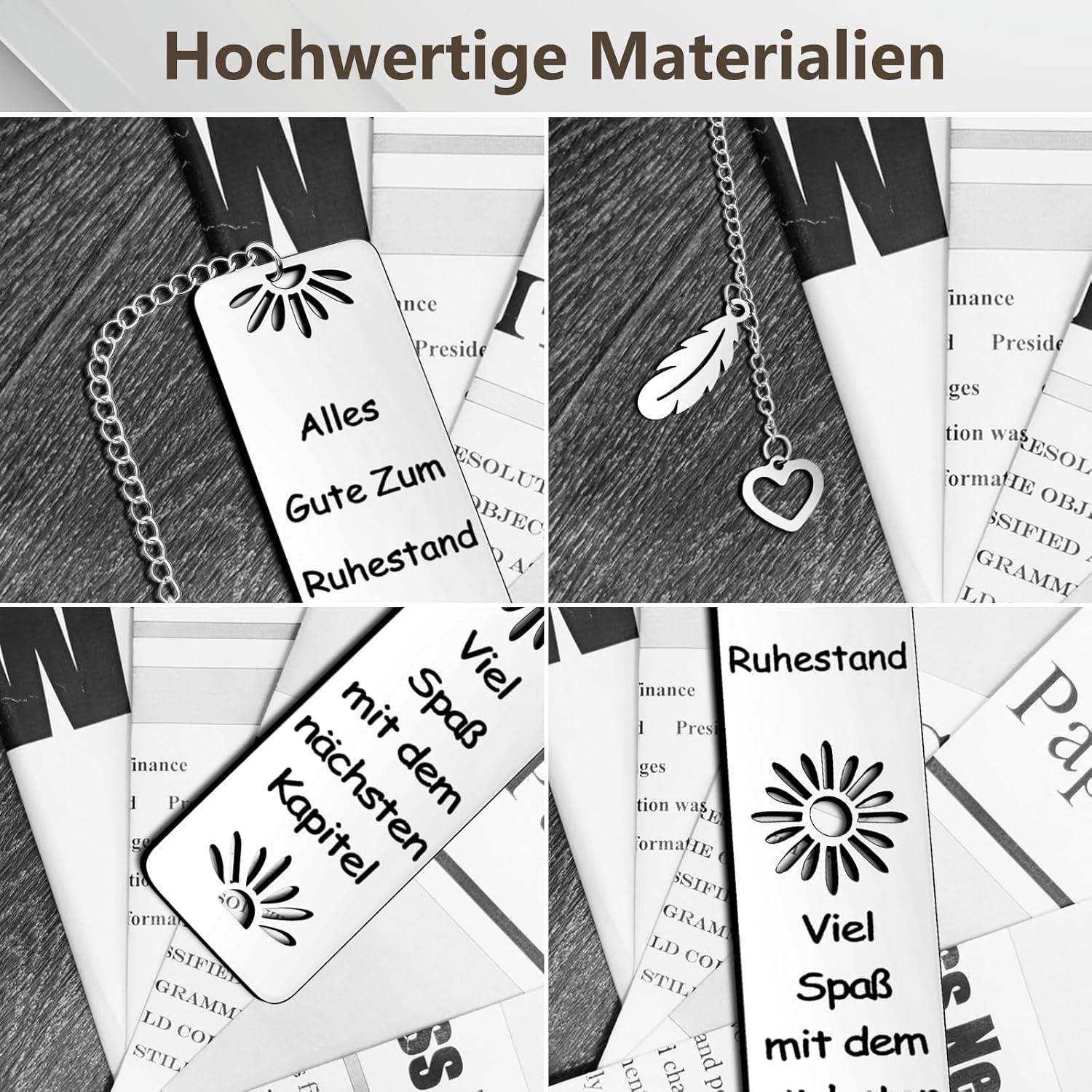 Sunwuun Metall Lesezeichen Ruhestand Geschenk Damen Männer