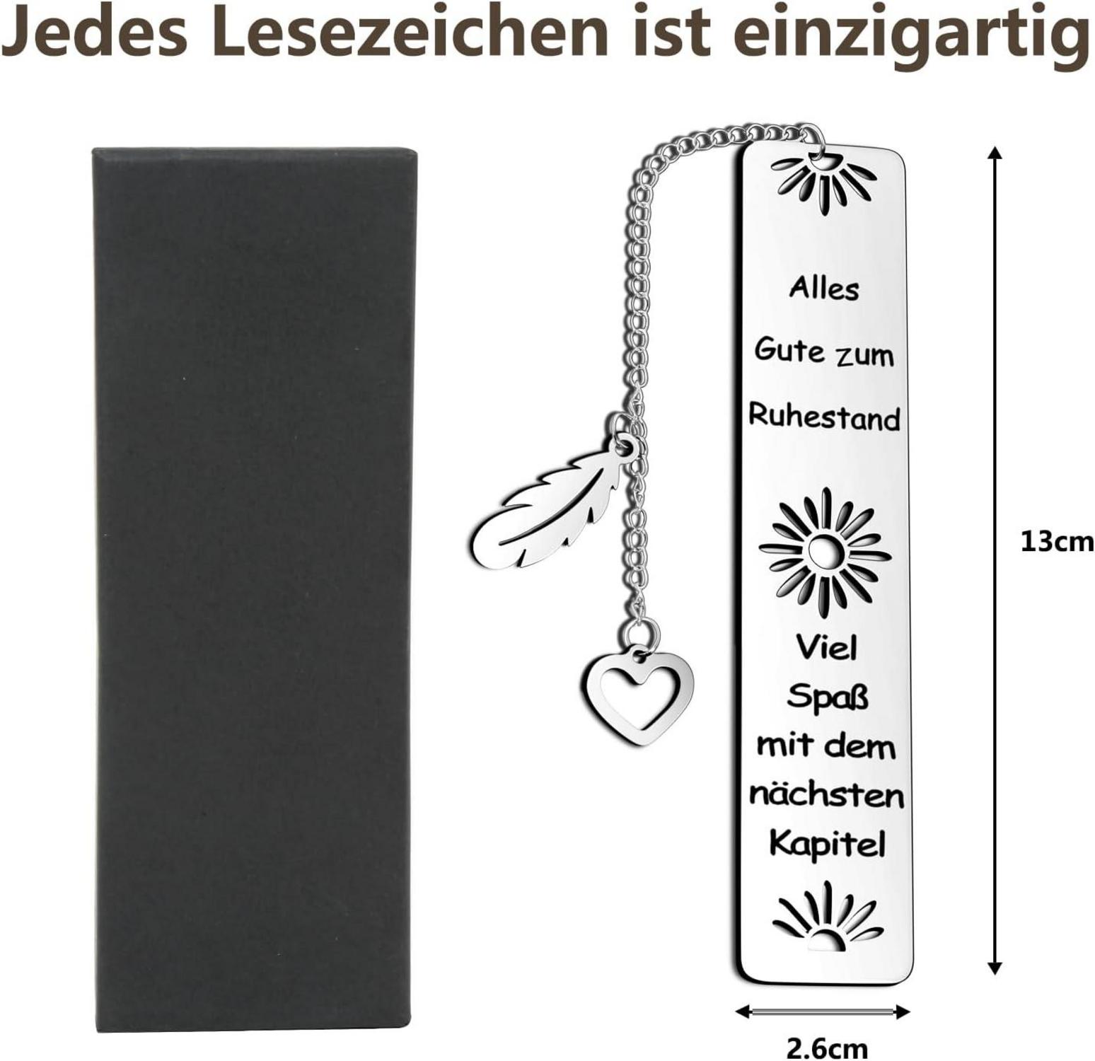 Sunwuun Metall Lesezeichen Ruhestand Geschenk für Lehrer Freunde Kollegen