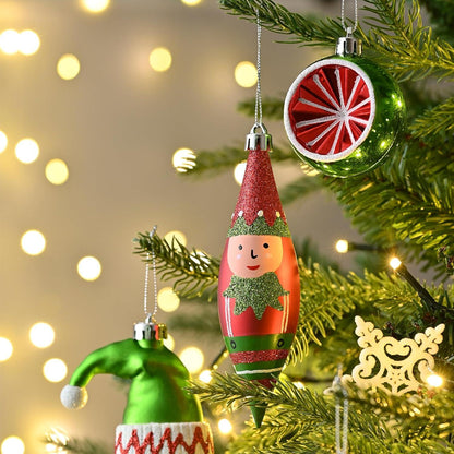 40 Weihnachtskugeln Christbaumkugeln Geschenkpaket Rot Grün