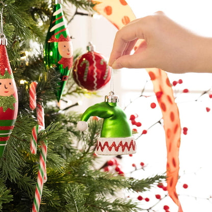 40 Weihnachtskugeln Christbaumschmuck Rot Grün Weiß Festliche Deko