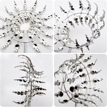 3D Metall Windmühle Spinner Garten Deko 55cm