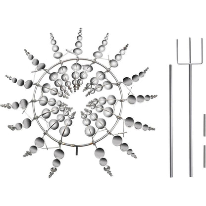 3D Metall Windmühle Spinner Garten Deko 55cm