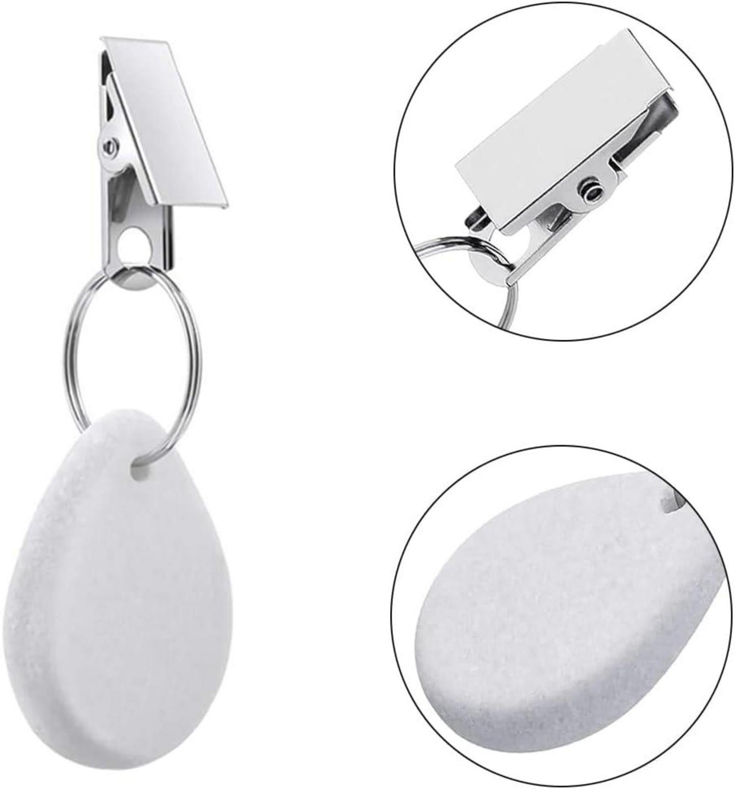 Marmor Tischdeckenbeschwerer Set 8er Tischgewichte Clips