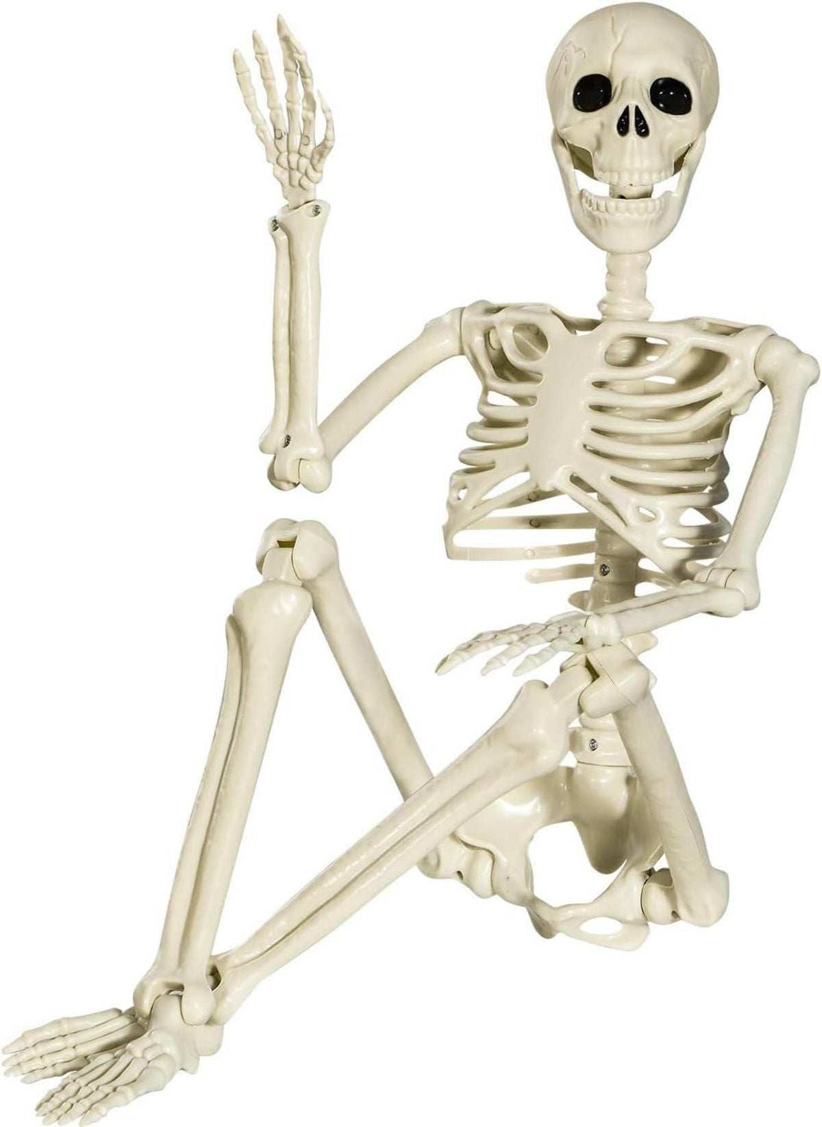 Halloween Skelett Bewegliche Gelenke 90cm Deko Innen Garten