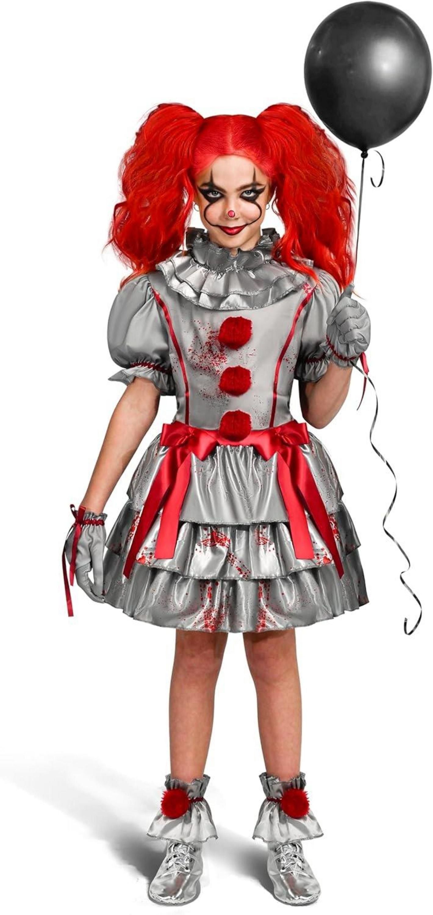 Spooktacular Creations Böser Clown Kostüm Mädchen Halloween Kleid