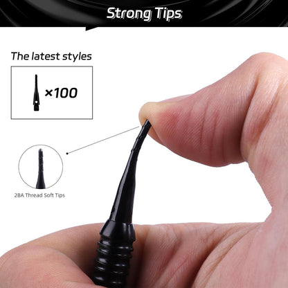 CyeeLife 12 Stück Soft Dartpfeile Set 18g Profi Kunststoffspitze Zubehör Geschenkbox