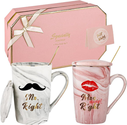 Paare Kaffeebecher Hochzeitsgeschenke Valentinstag Keramik Marmor