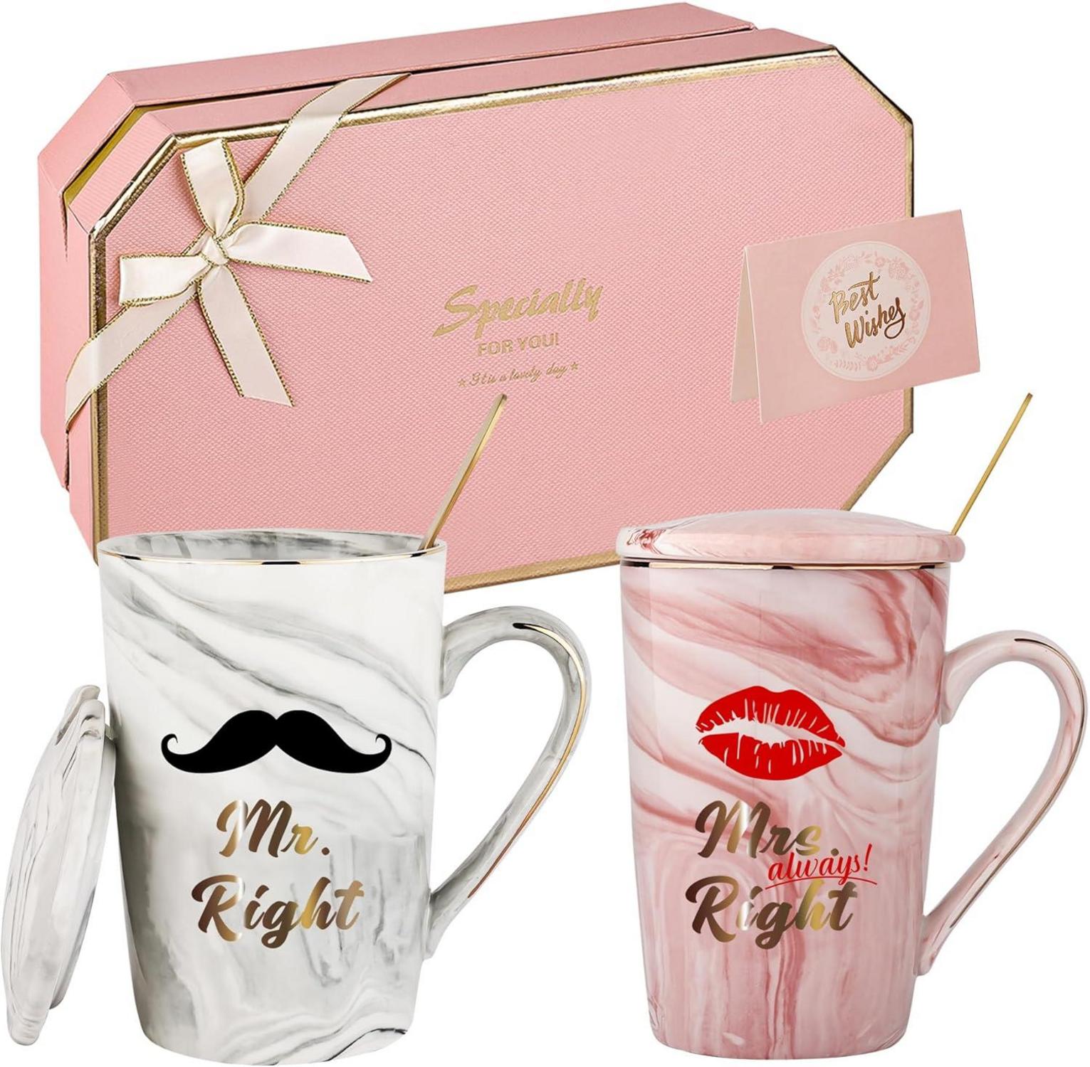 Paare Kaffeebecher Hochzeitsgeschenke Valentinstag Keramik Marmor