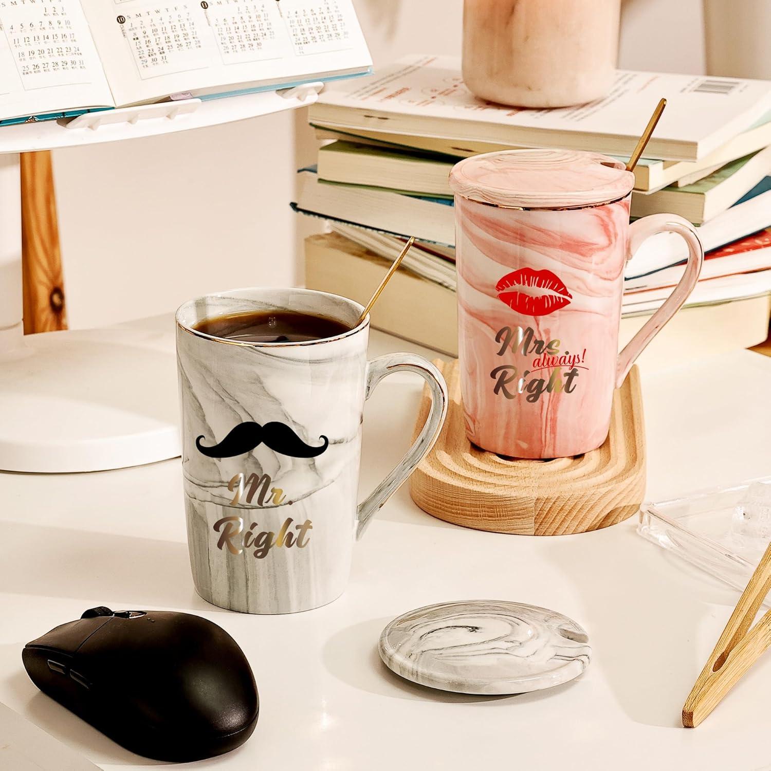 Paare Kaffeebecher Hochzeitsgeschenke Valentinstag Keramik Marmor