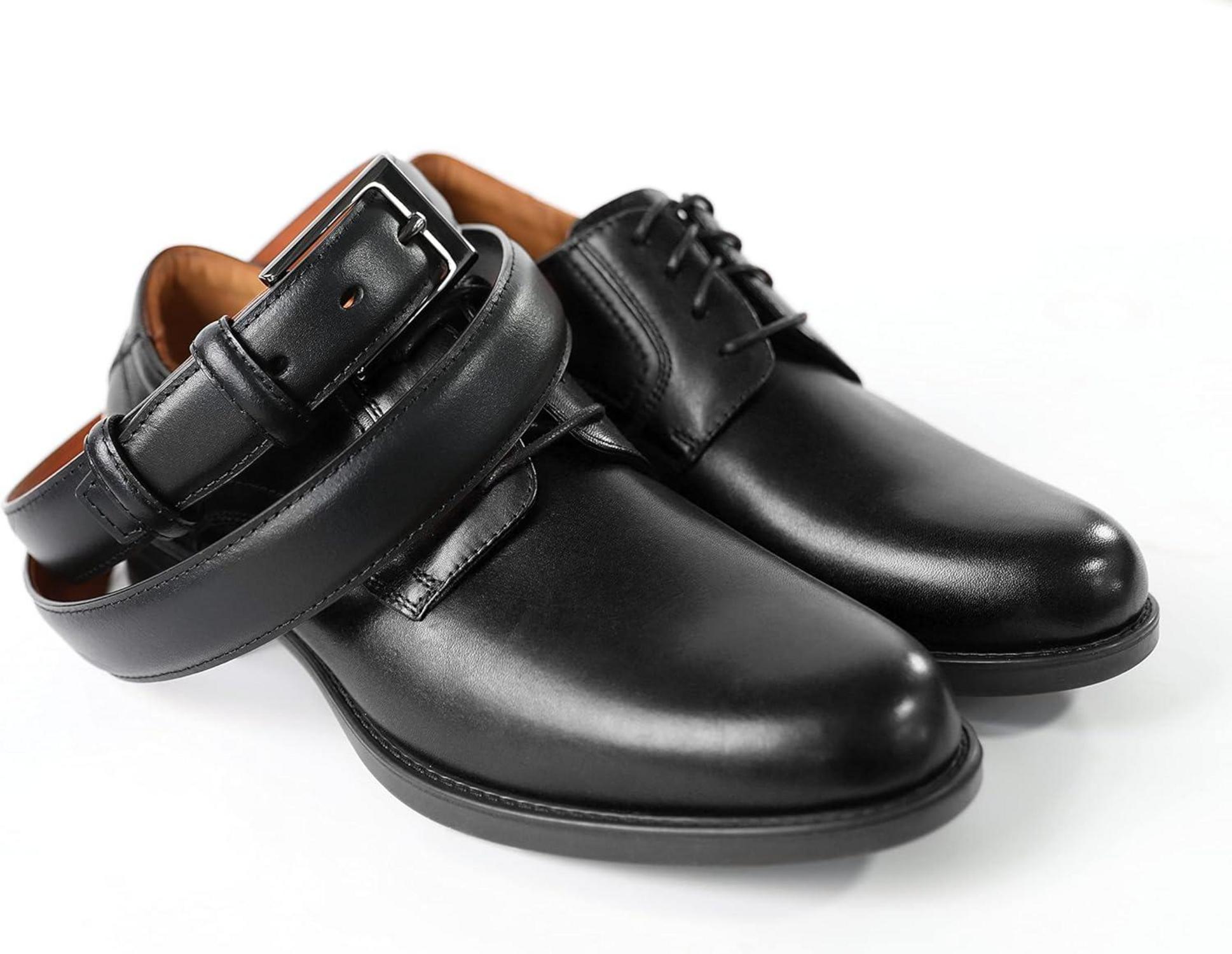 Ledergürtel Herren Schwarz 30mm Businessformal 110cm