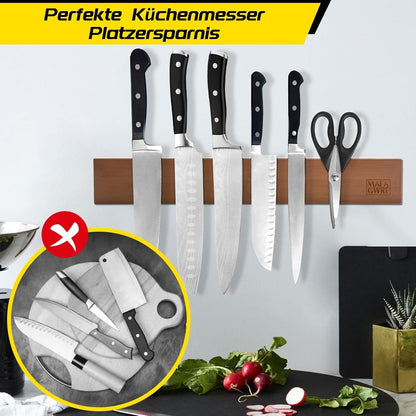 Magnetleiste Messer Bambus 40CM Self-Adhesive Magnetic Knife Holder