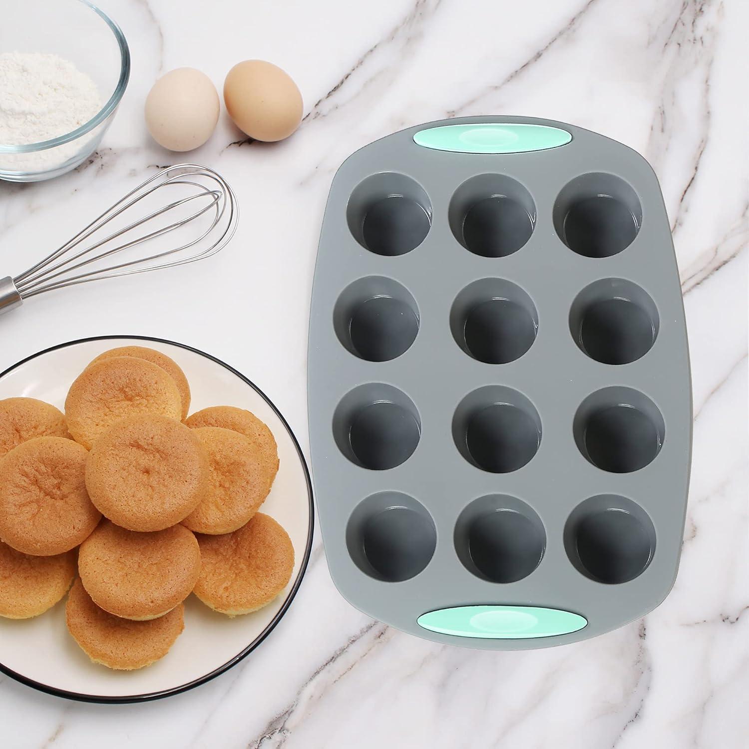 Silicone Baking Set 30 in 1 - Cake Pan Molds Donut Muffin Sheet Cups