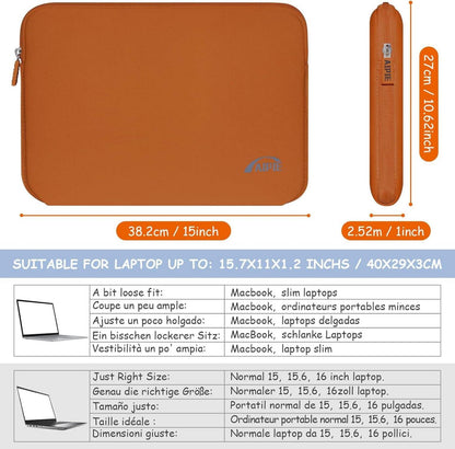 Laptoptasche 15 15.6 Zoll Stoßfest 35.5x25x2 cm Business