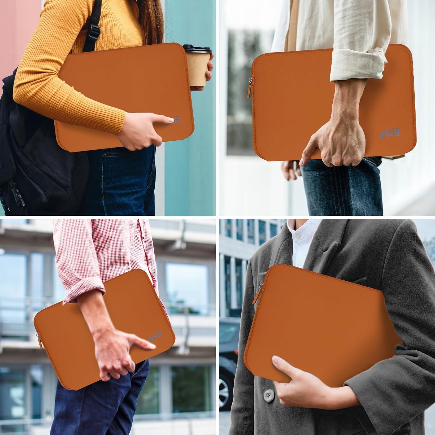 Laptoptasche 15,6 Zoll Stoßfest Orange Kompatibel Acer Asus Dell Lenovo