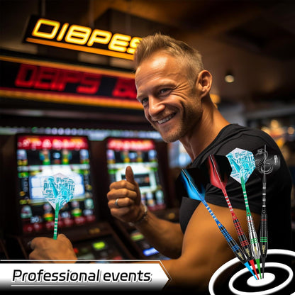 Dartpfeile Soft 12 Stück Set Elektronische Dartscheibe Flight 100 Austauschbare