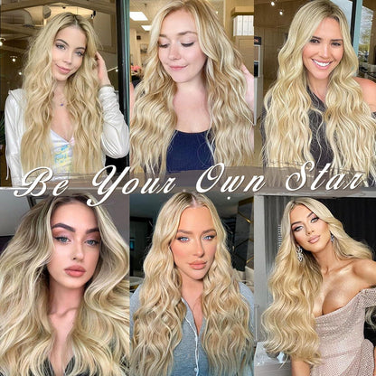 Clip in Extensions 5 PCS Wellige Haarverlängerungen - 45 cm, Helles