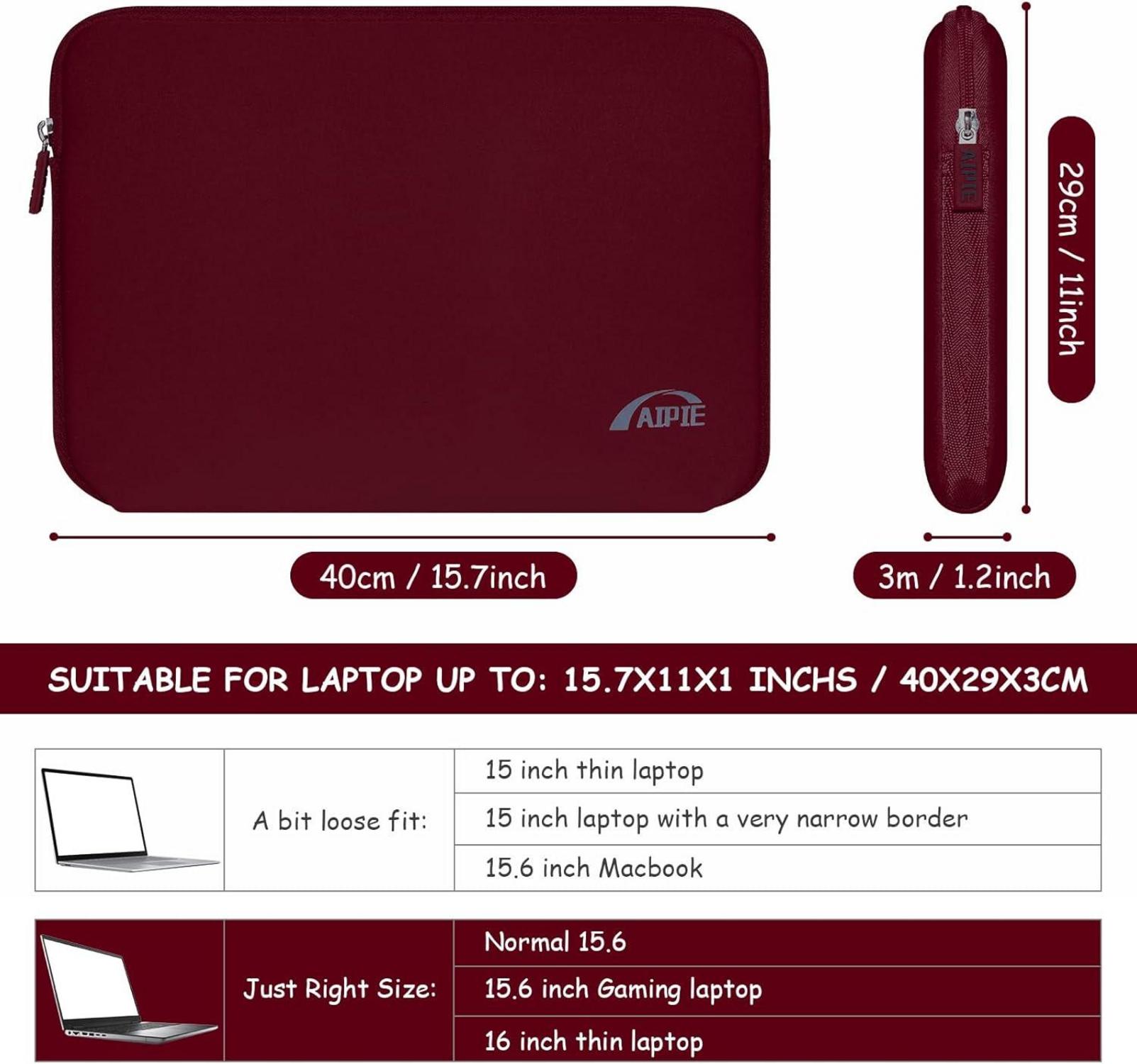 Laptoptasche 16 Zoll Hülle Stoßfest Rot Kompatibel Acer Asus