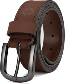 Ledergürtel Herren Braun 38mm Perfekte Passform Jeans Arbeitshose