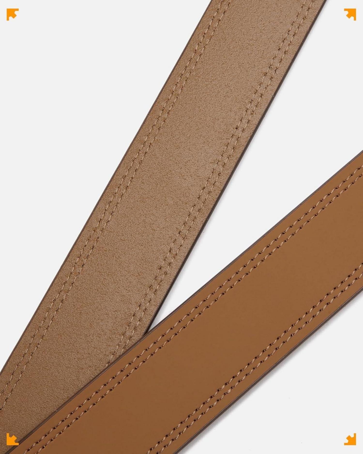CHAOREN Ledergürtel Herren Braun 38mm Perfekte Passform Jeans Arbeitshose