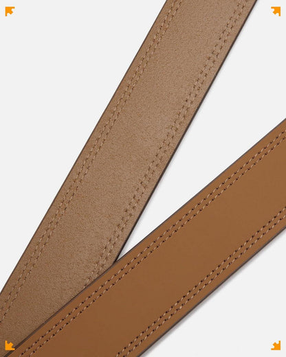 CHAOREN Ledergürtel Herren Braun 38mm Perfekte Passform Jeans Arbeitshose
