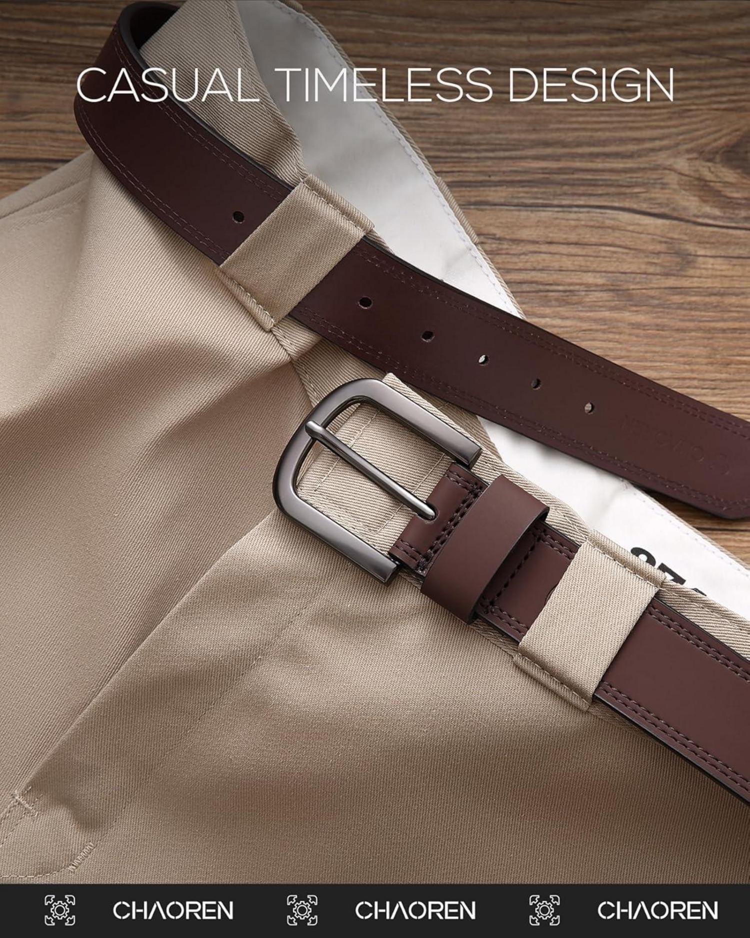 Ledergürtel Herren Braun 38mm Arbeitsgürtel Leder 100cm Elegantes