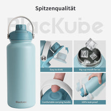 Edelstahl Trinkflasche 1000ml Thermosflasche Thermoskanne