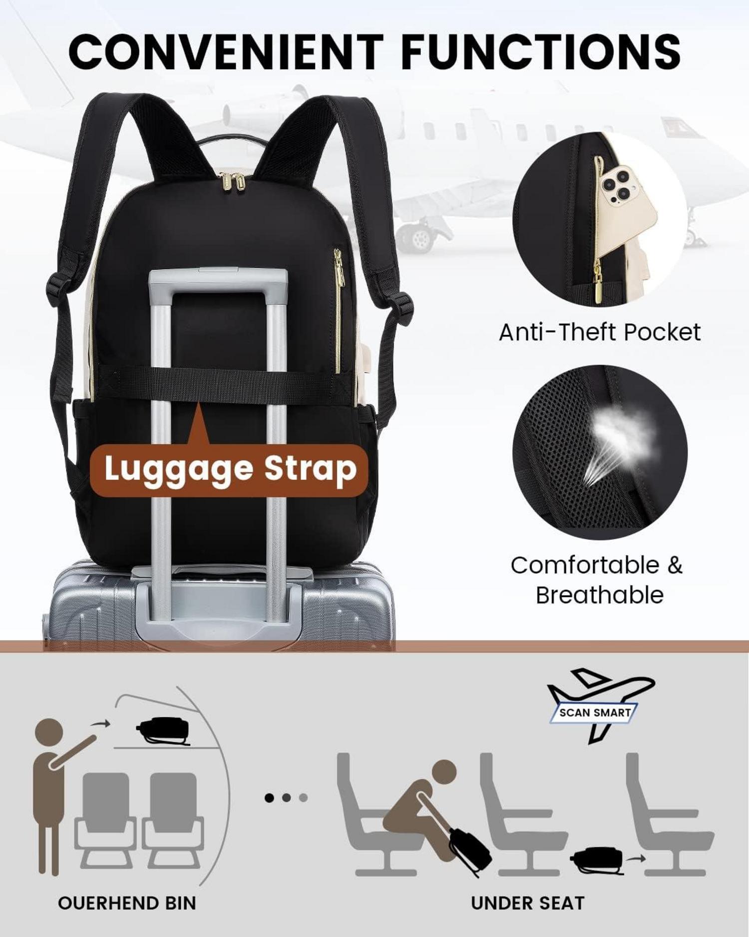 17 Zoll Laptop Rucksack für Damen - Wasserdicht & Multifunktional