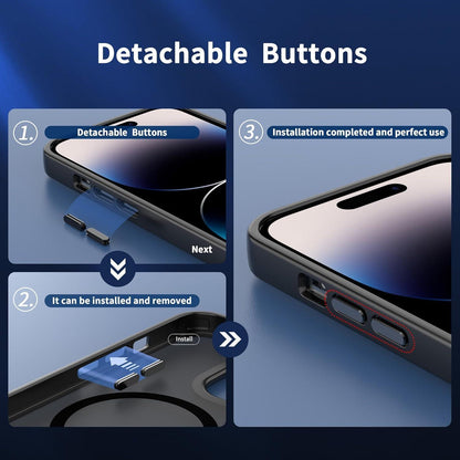 iPhone 13 Pro Max Hülle mit MagSafe, Kameraschutz, Dunkel Blau