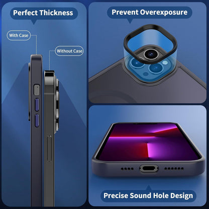iPhone 13 Pro Max Hülle mit MagSafe, Kameraschutz, Dunkel Blau