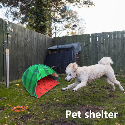 Hundestrandzelt Sonnenschutz Wassermelone Pop-up Haustier-Sonnendach