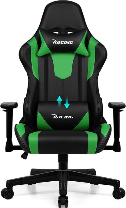 Gaming Stuhl Homimaster, Ergonomisch verstellbar, mit Lendenkissen