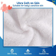 Orighty Baby-Waschlappen 6er Pack Flanell Weiß 25x25cm
