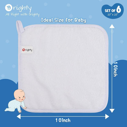6er Pack Baby-Waschlappen Flanell Gesichtstücher