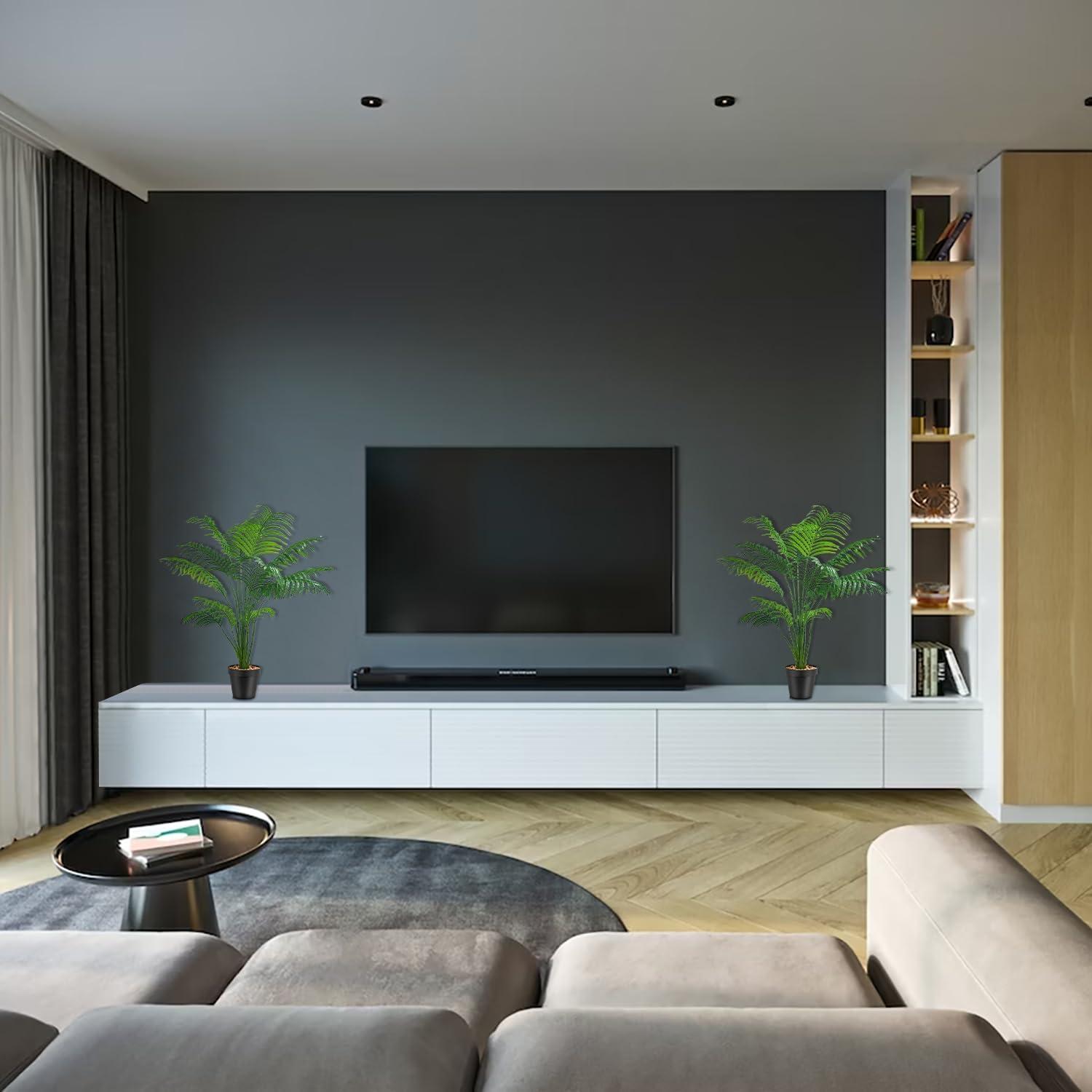 Kunstpflanzen Set Groß Kunstpflanze Fake Plant Hoch Deko Büro Zuhause