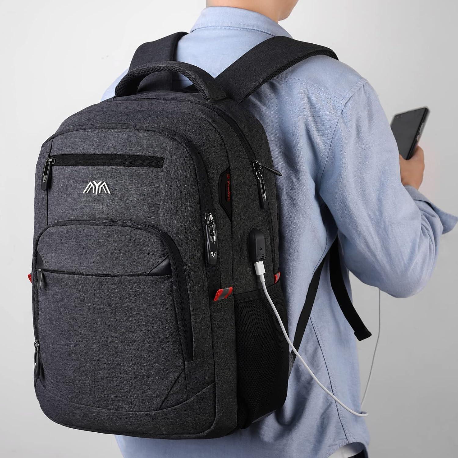 Rucksack Herren Schulrucksack 17.3 Zoll Laptop Wasserdicht Business