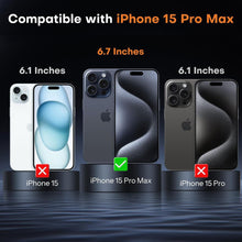 iPhone 15 Pro Max Panzer Schutzglas 9H Härte HD-Klar 6,7