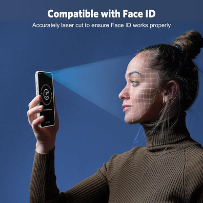 Panzer Schutzglas Rahmen für iPhone 15, 9H, Kamerafolie 3+3