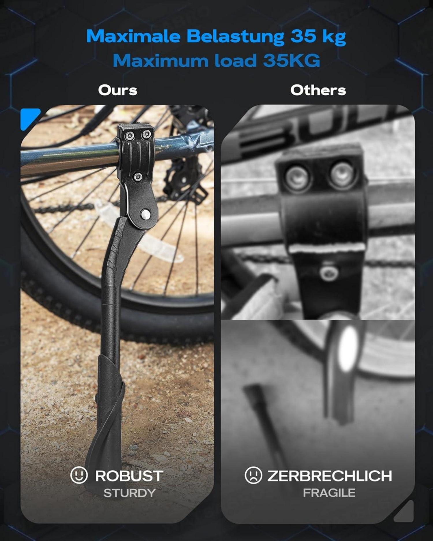Fahrradständer 24-29 Zoll höhenverstellbar rutschfest 35(Pro+ 45) Kg