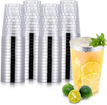 60er Pack Plastikbecher 360ml transparent - Wiederverwendbar & robust