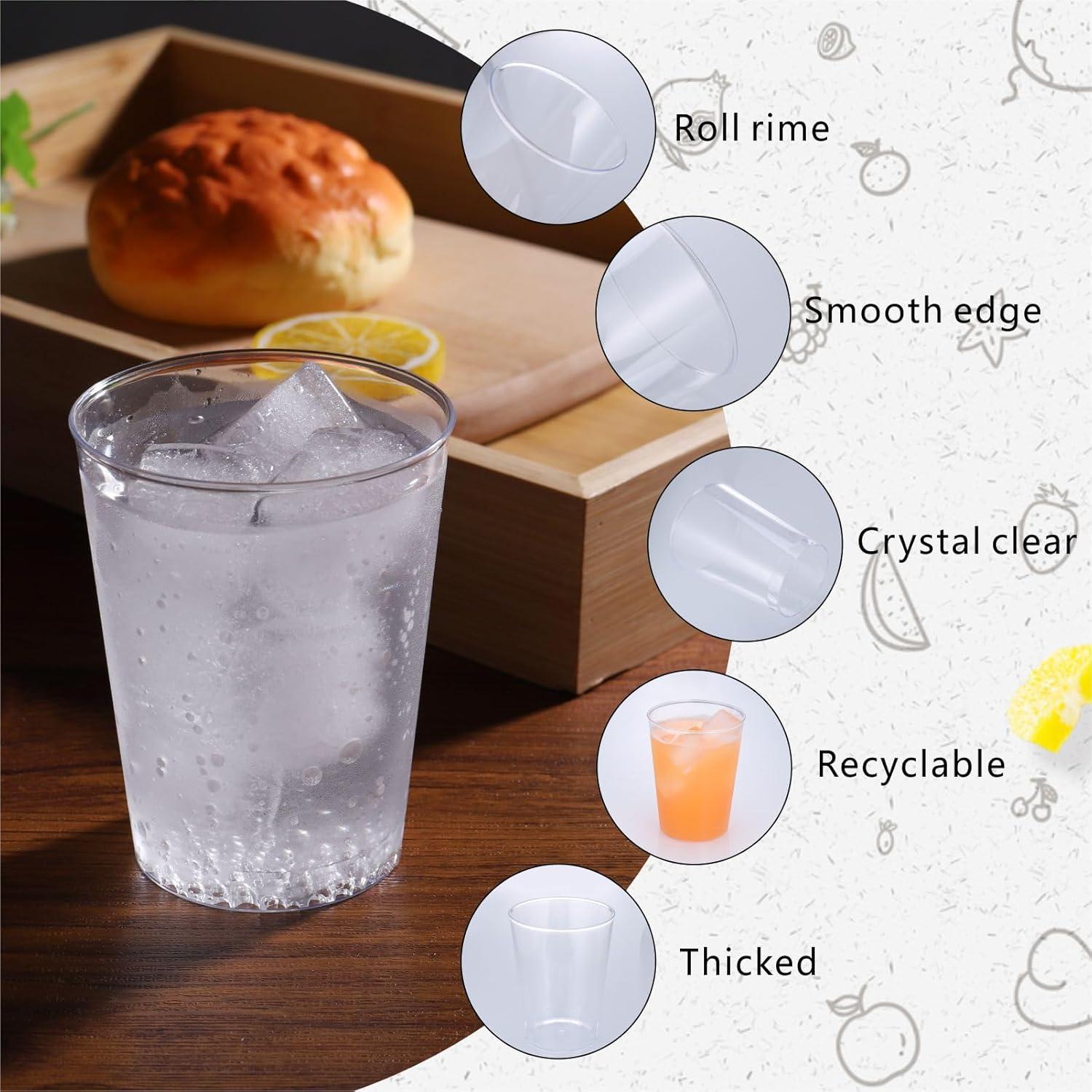 40er Pack Cocktailbecher 300ml Plastik Mehrweg Party Hochzeit