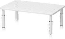 Monitorständer Weiß mit Gitterlochplattform für Laptop PC Beamer
