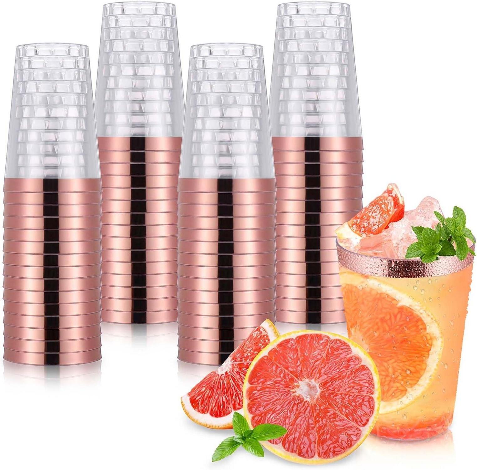 60 Stück 360ml Plastikbecher transparent für