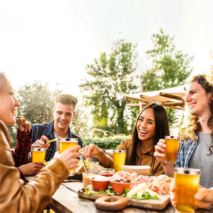 Hejo 60 Stück 360ml Plastikbecher Weingläser Trinkbecher Party Cocktail