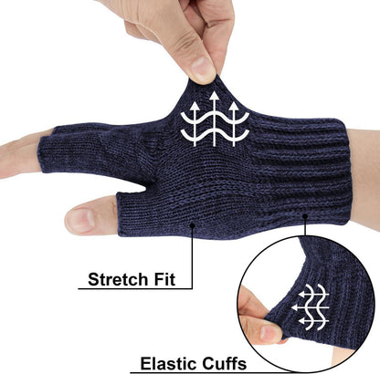 Thermische Fingerlose Winterhandschuhe Damen Herren
