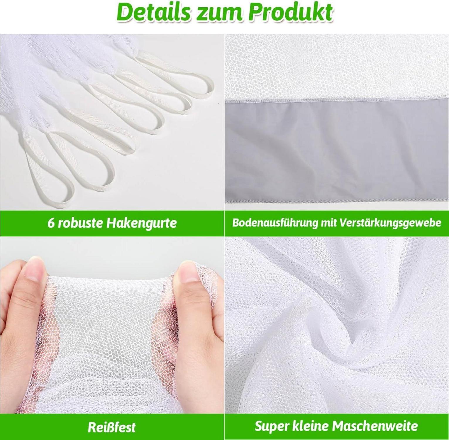 Moskitonetz XXL für Bett Doppelbett Einzelbett Outdoor 190x200