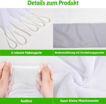 Moskitonetz XXL für Bett Doppelbett Einzelbett Outdoor 190x200