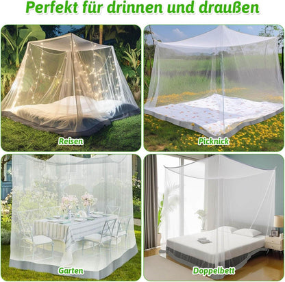 Extra großes Moskitonetz für Doppelbett Einzelbett Outdoor 190x200