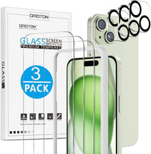 Panzer Schutzglas iPhone 15 Plus mit Kamerafolie 6.7 Zoll 9H
