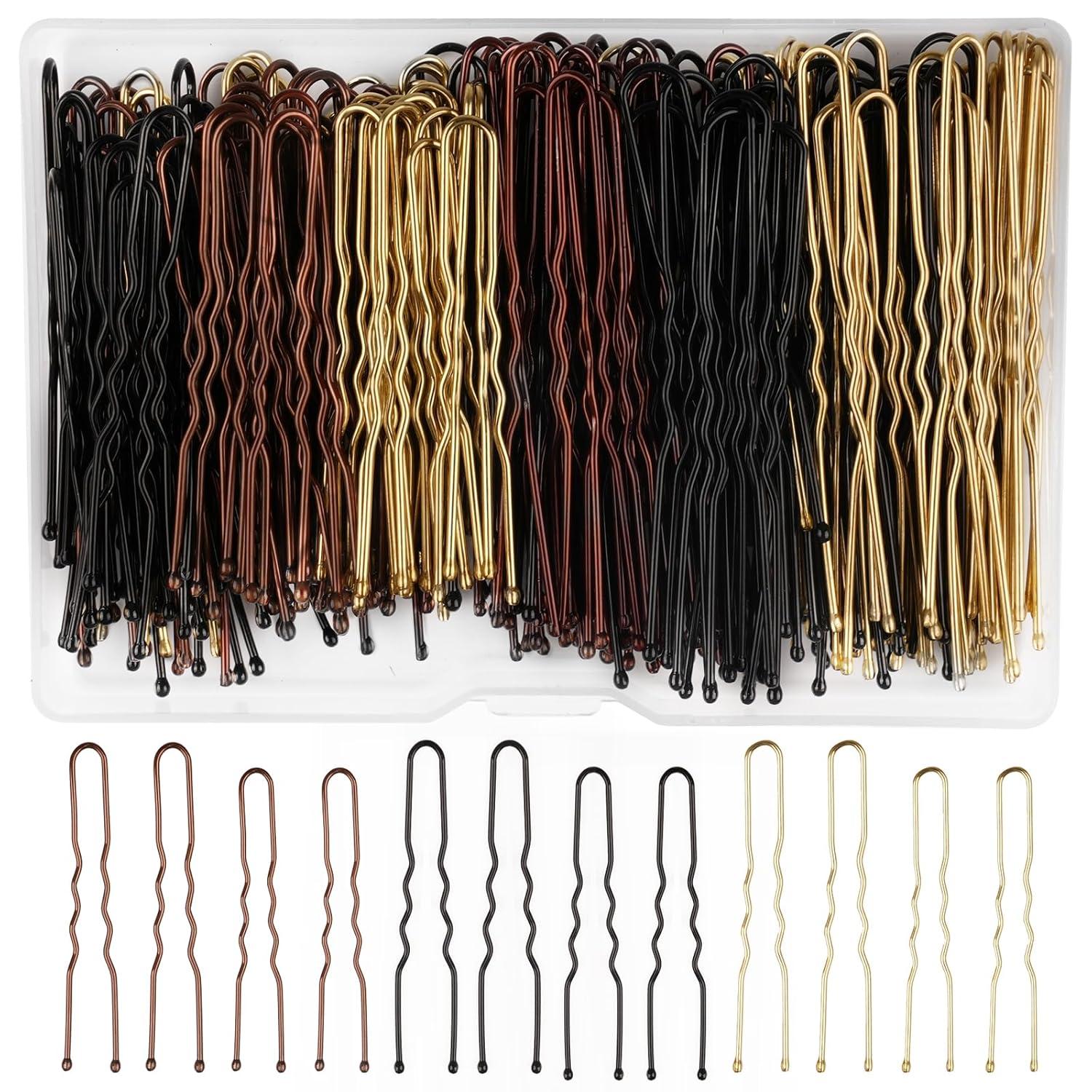 Metall Haarnadeln Set Wellenform Bobby Pins Spirale U-Form 210